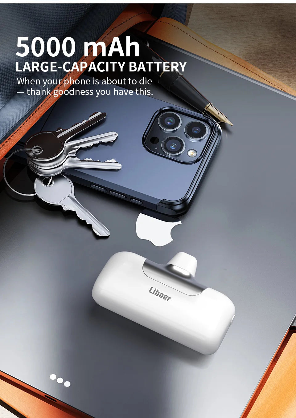 Mini Power Bank Fast Charging Portable Charger LED Digital Diaplay USB-C Connector External Battery Black White Pink Powerbank