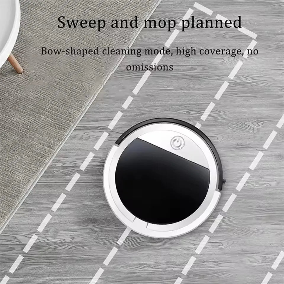 PLUZZ Smart Robot Vacuum Cleaner – 3-in-1 Sweep, Mop & Vacuum | 2000Pa Suction, Remote Control, Low Noise | Home Floor Cleaning Robot