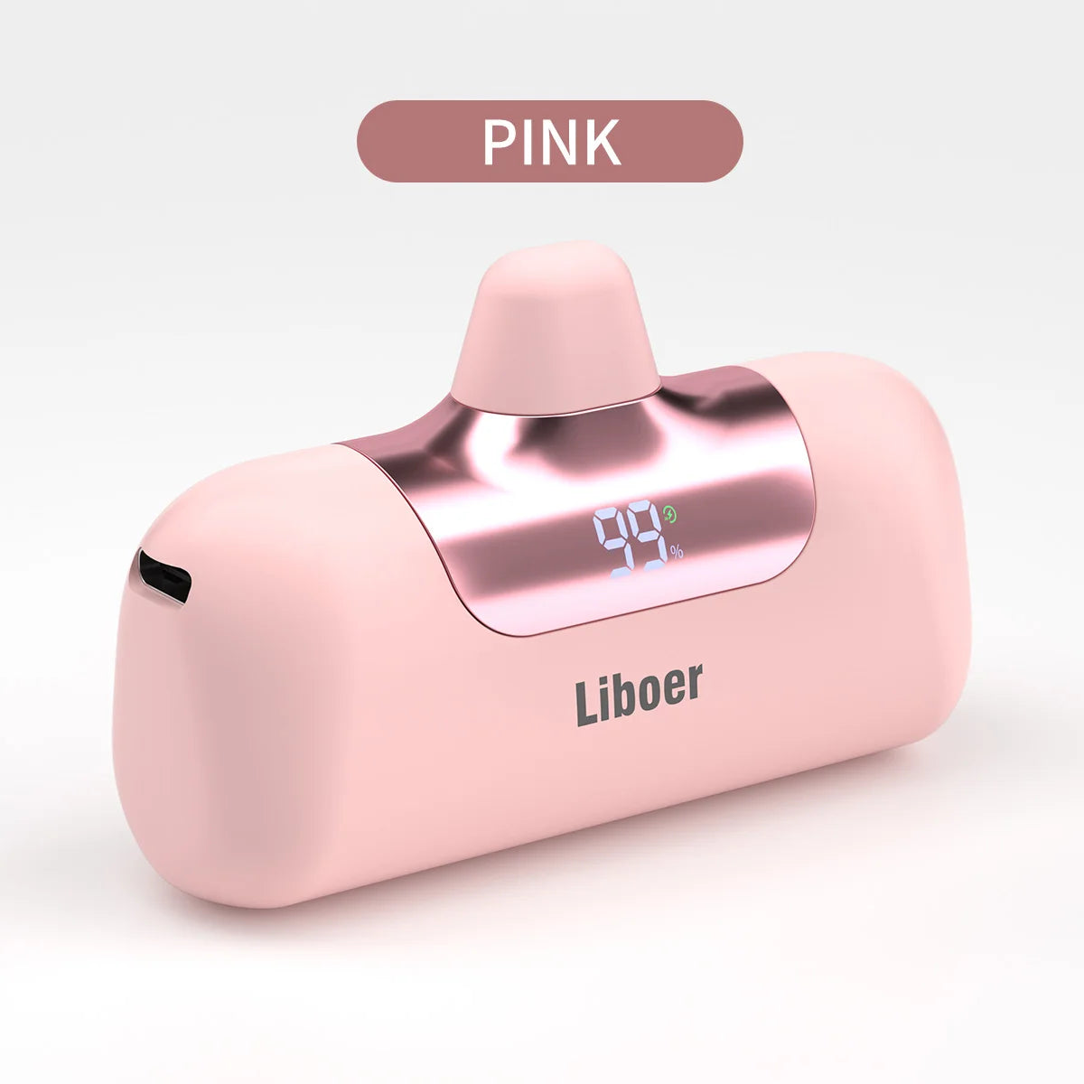 Mini Power Bank Fast Charging Portable Charger LED Digital Diaplay USB-C Connector External Battery Black White Pink Powerbank