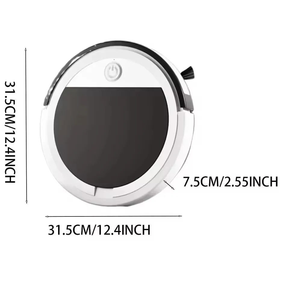 PLUZZ Smart Robot Vacuum Cleaner – 3-in-1 Sweep, Mop & Vacuum | 2000Pa Suction, Remote Control, Low Noise | Home Floor Cleaning Robot