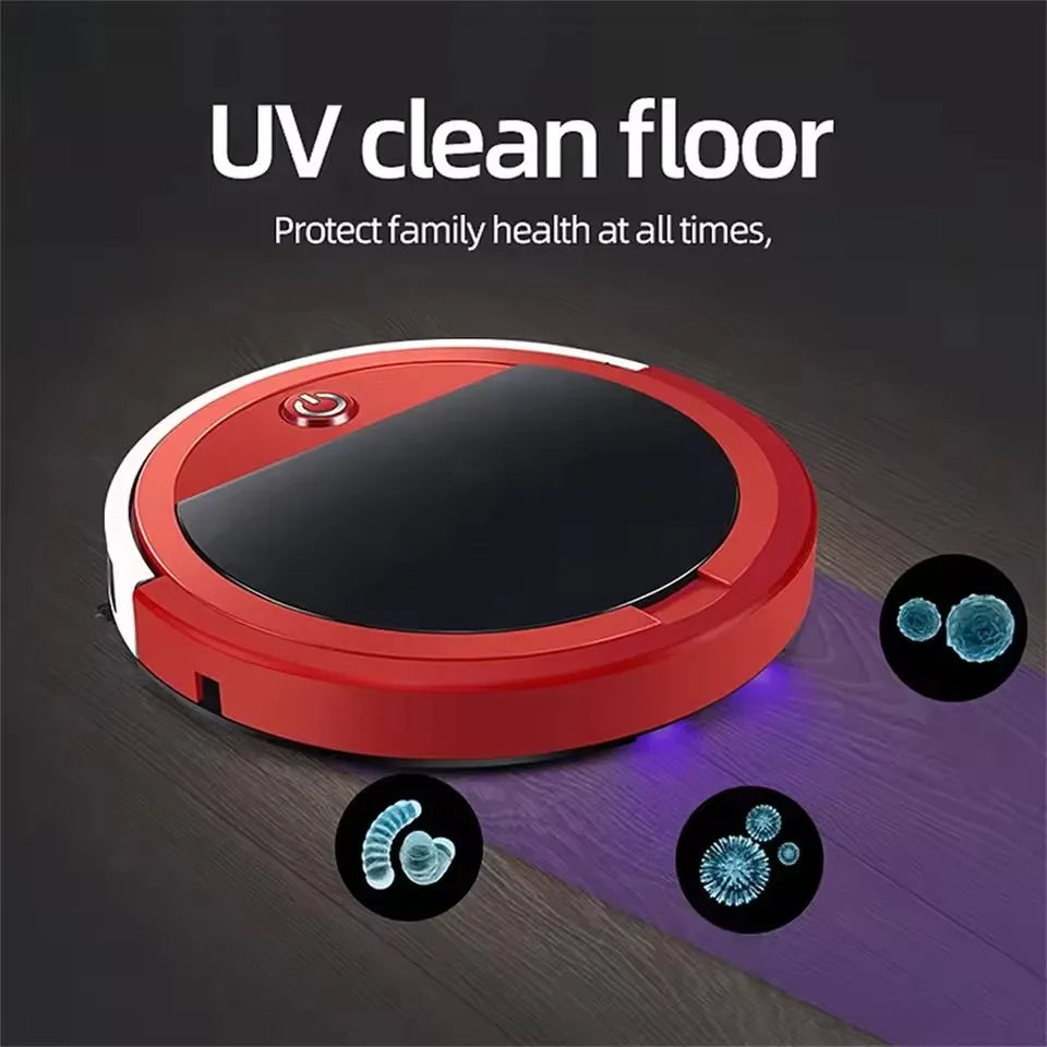 PLUZZ Smart Robot Vacuum Cleaner – 3-in-1 Sweep, Mop & Vacuum | 2000Pa Suction, Remote Control, Low Noise | Home Floor Cleaning Robot