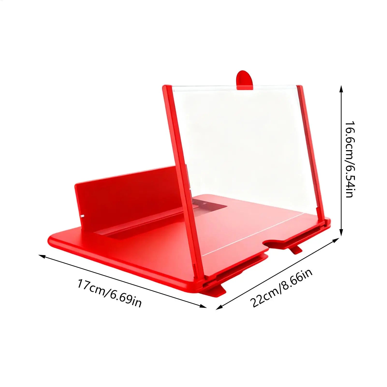 Phone Screen Magnifier 3D HD Tabletop Enlarger Cell Phone Magnifier for Seniors Video Watching Movie Night Home Travel Break